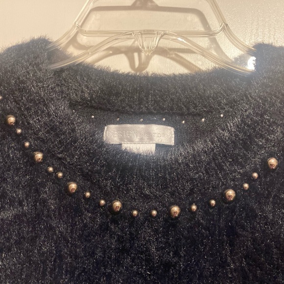 Design History fuzzy beaded eyelash sweater - Picture 6 of 7